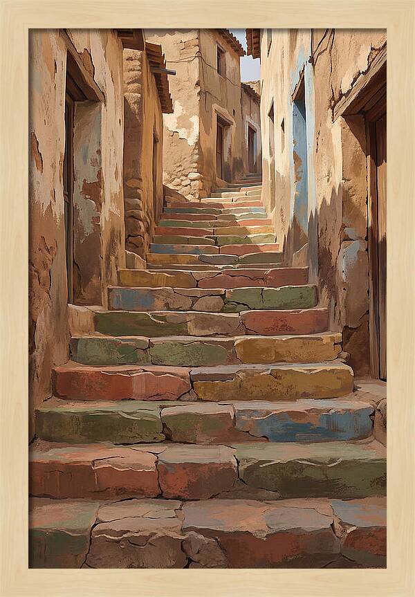 Colorful Painted Steps
