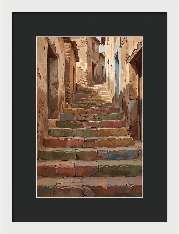 Colorful Painted Steps
