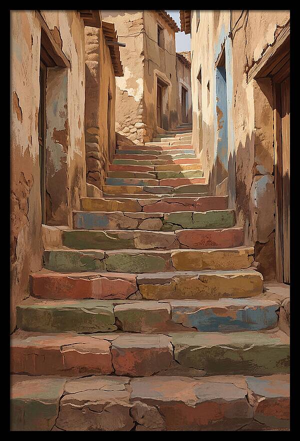 Colorful Painted Steps