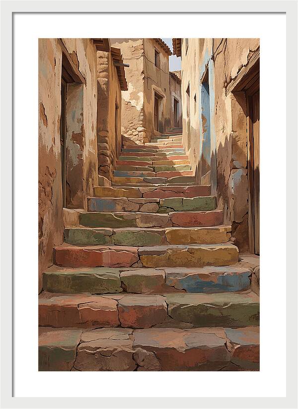 Colorful Painted Steps