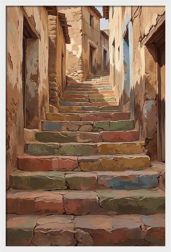 Colorful Painted Steps