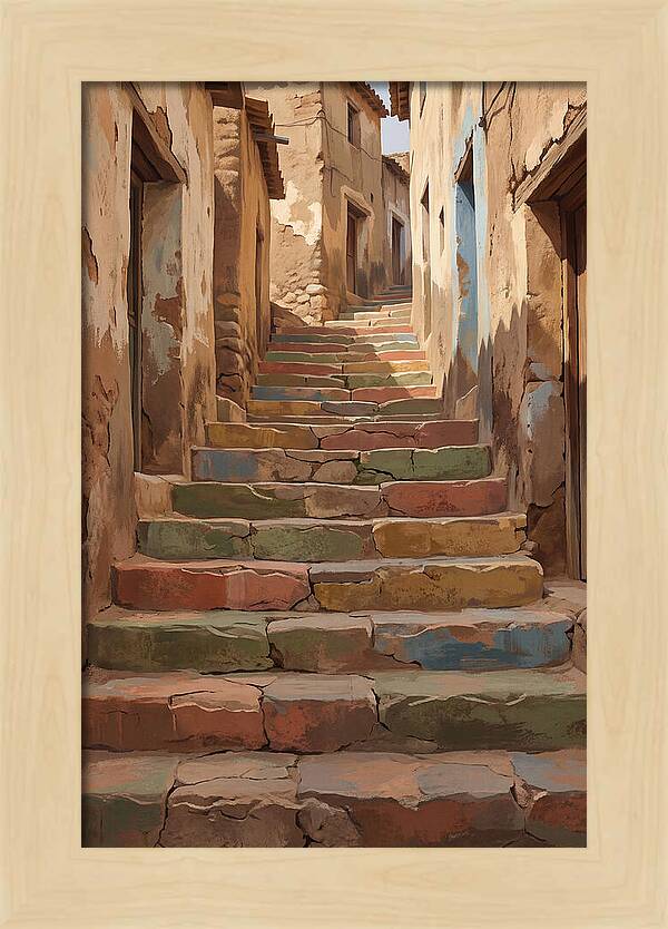 Colorful Painted Steps