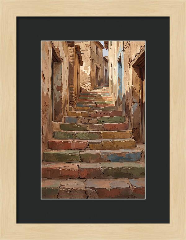 Colorful Painted Steps