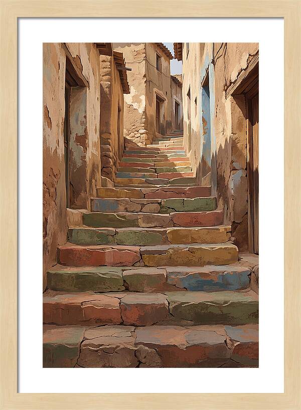 Colorful Painted Steps