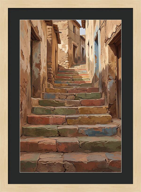 Colorful Painted Steps