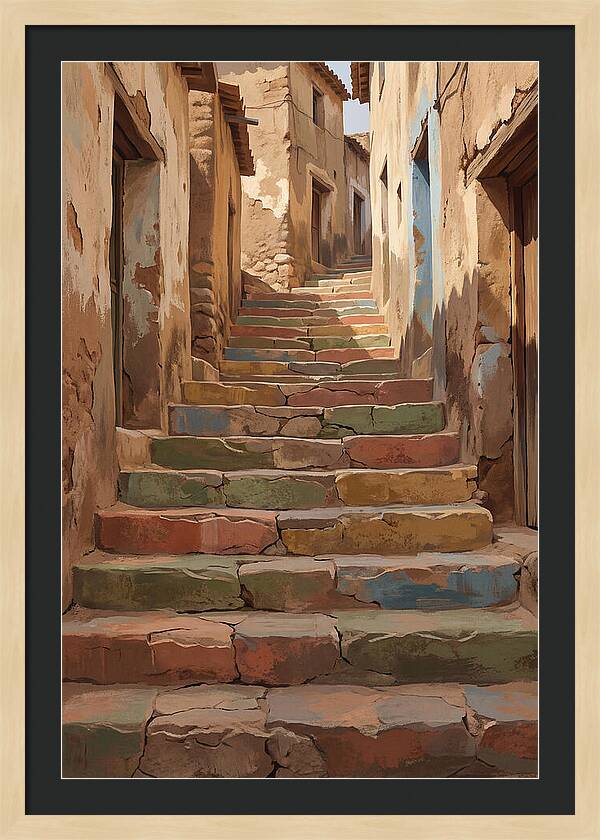 Colorful Painted Steps