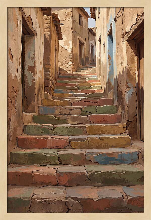 Colorful Painted Steps