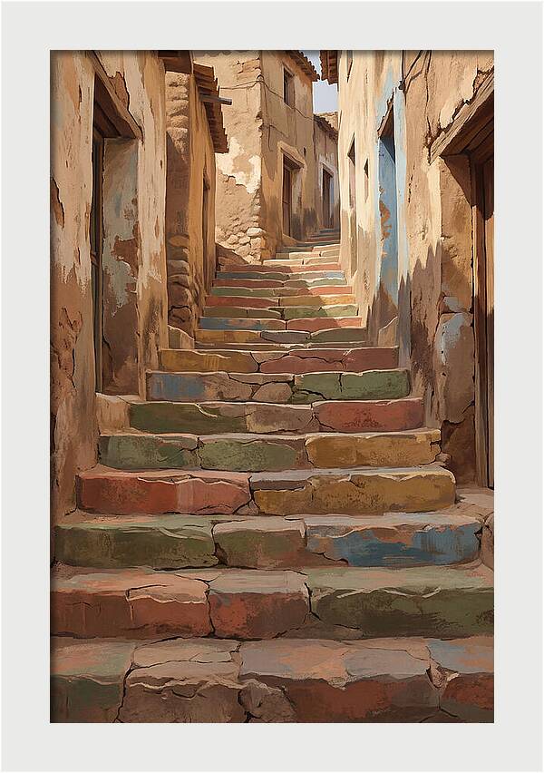 Colorful Painted Steps