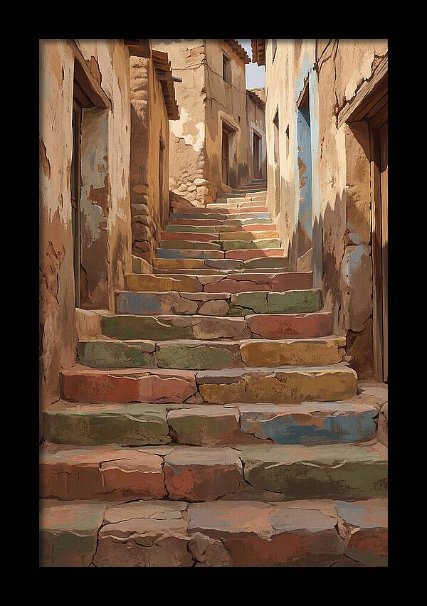 Colorful Painted Steps