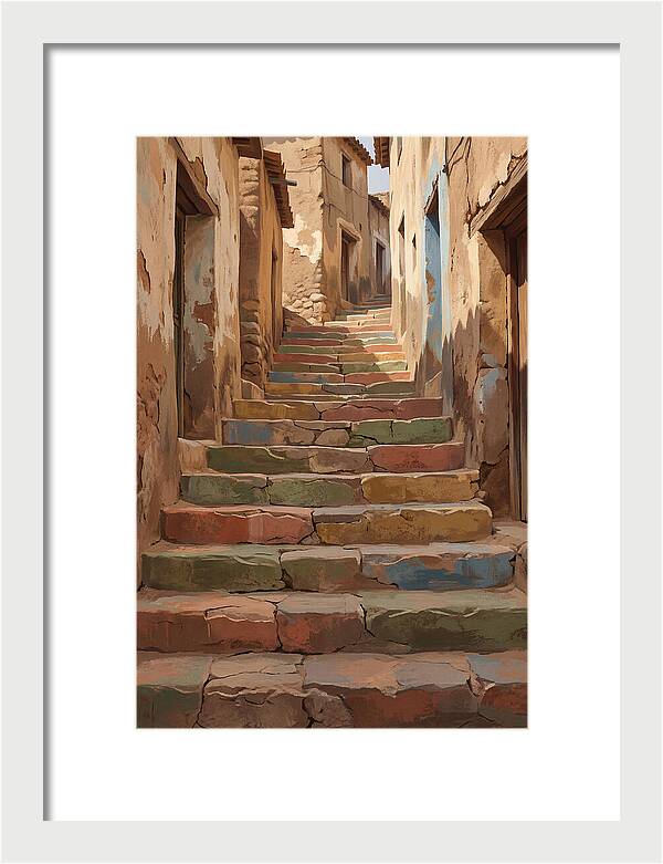 Colorful Painted Steps
