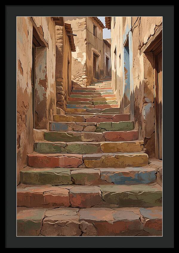 Colorful Painted Steps