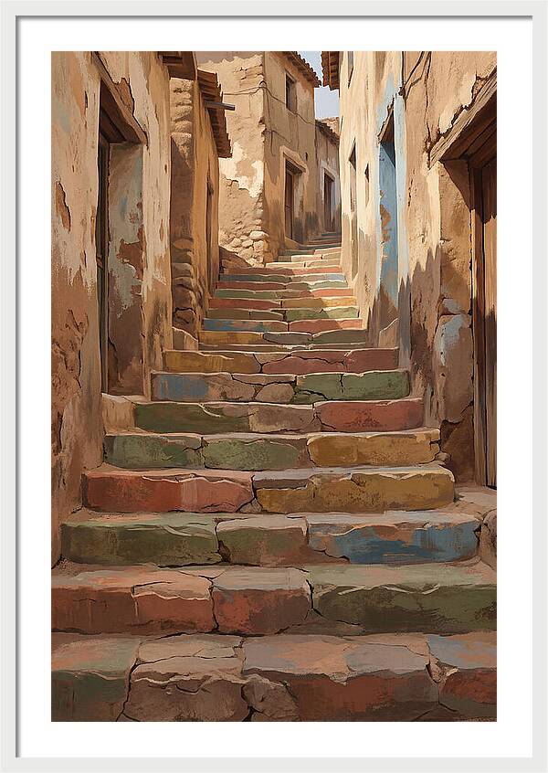 Colorful Painted Steps