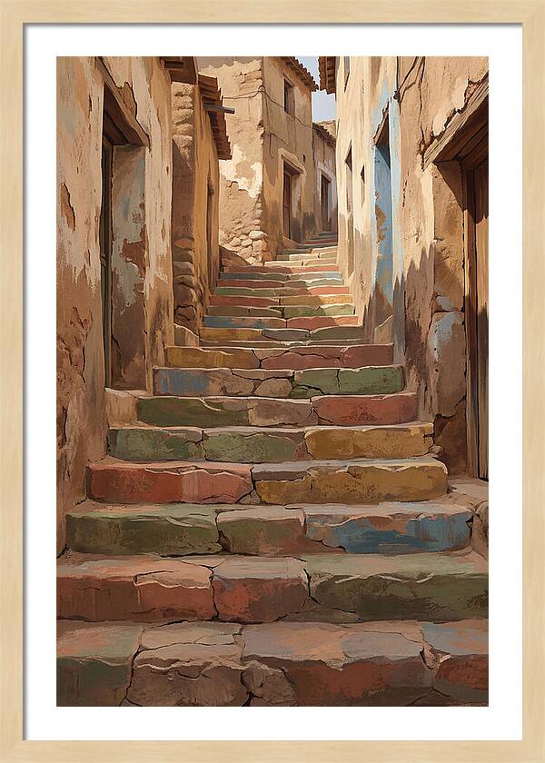 Colorful Painted Steps