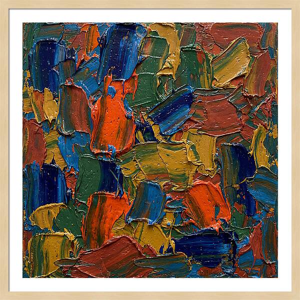 Colorful Palette Knife Composition
