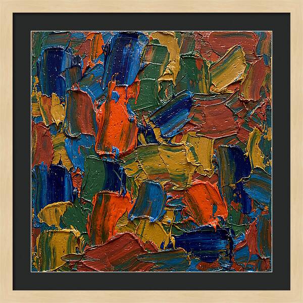 Colorful Palette Knife Composition