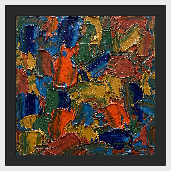 Colorful Palette Knife Composition