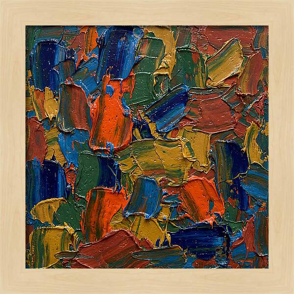 Colorful Palette Knife Composition