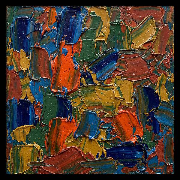 Colorful Palette Knife Composition