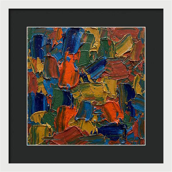 Colorful Palette Knife Composition