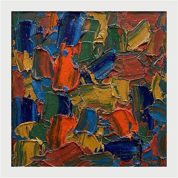 Colorful Palette Knife Composition