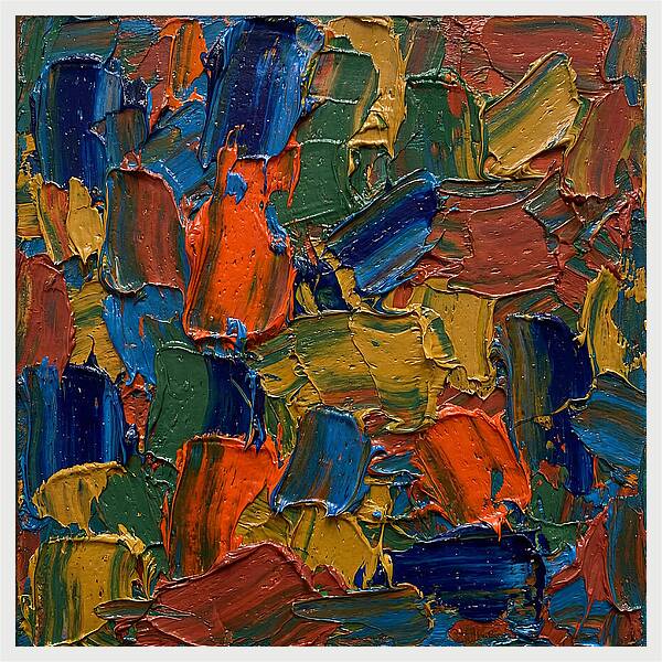 Colorful Palette Knife Composition