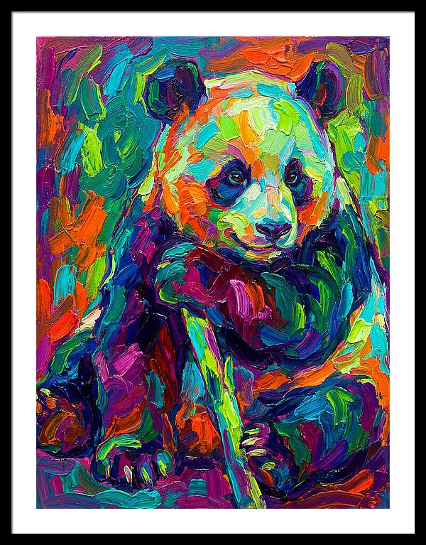 Colorful Panda Portrait