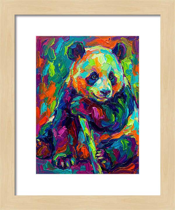 Colorful Panda Portrait
