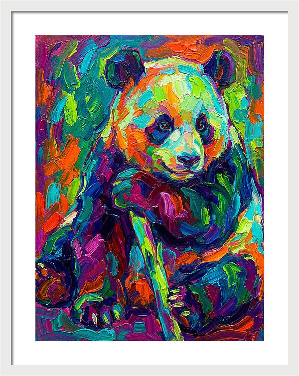 Colorful Panda Portrait