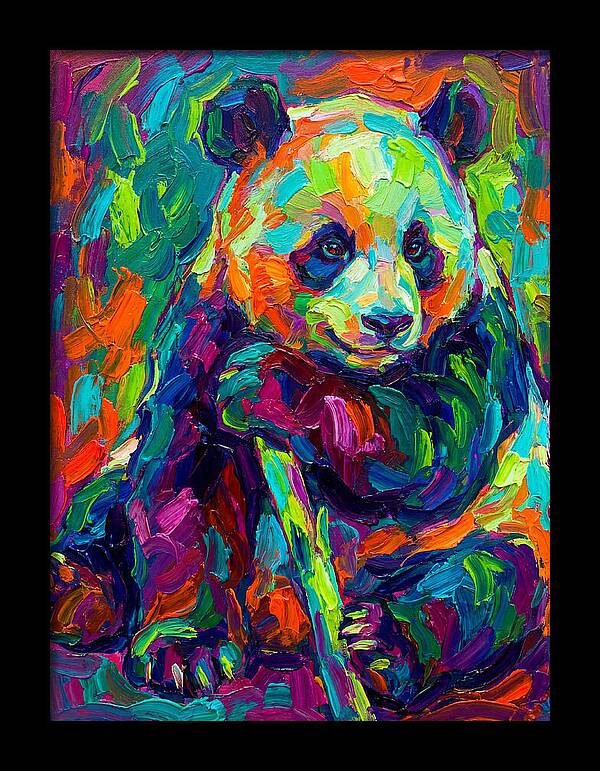 Colorful Panda Portrait
