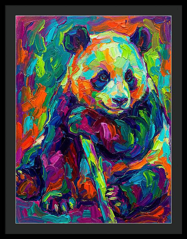 Colorful Panda Portrait