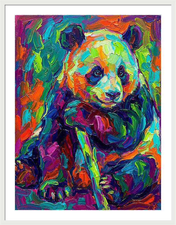 Colorful Panda Portrait