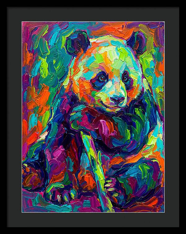 Colorful Panda Portrait