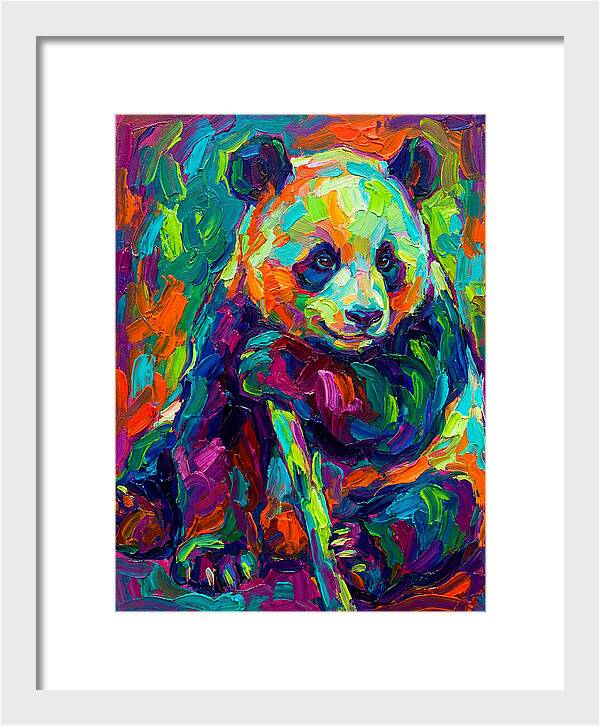 Colorful Panda Portrait