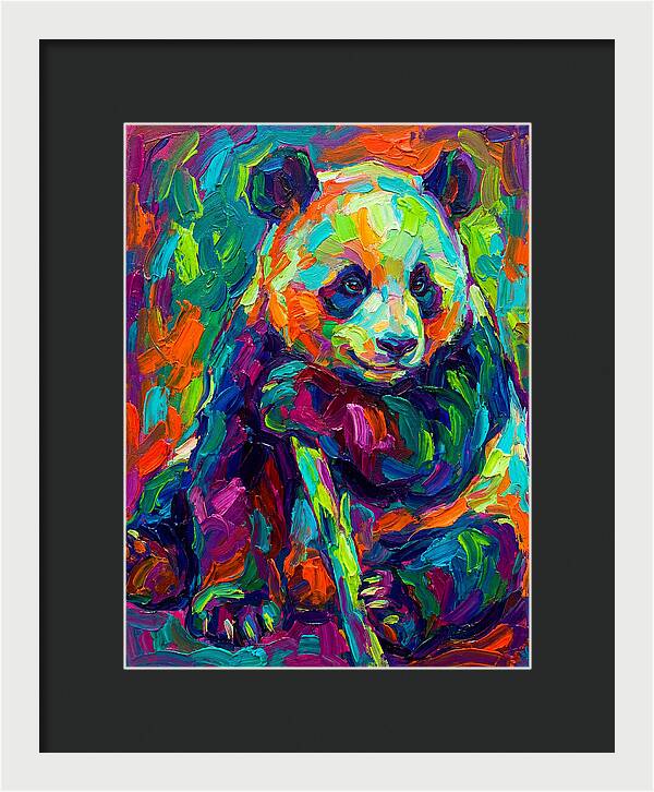 Colorful Panda Portrait