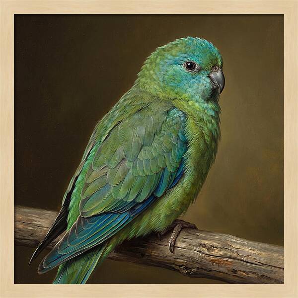 Colorful Parakeet Closeup