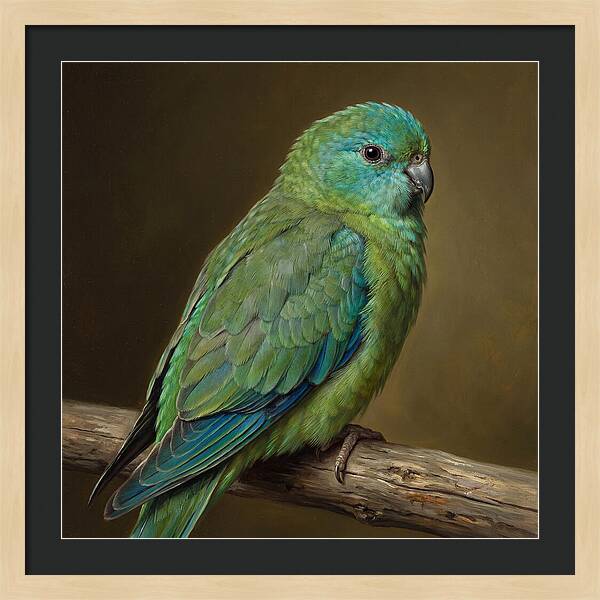 Colorful Parakeet Closeup
