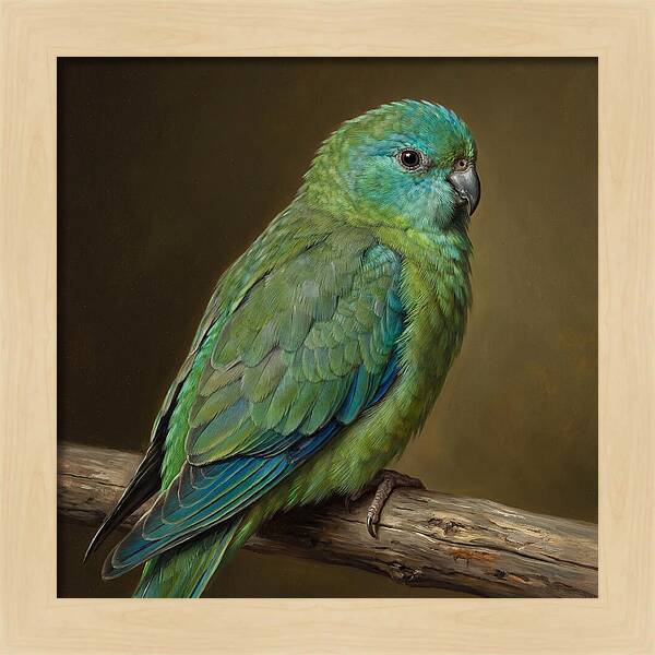 Colorful Parakeet Closeup