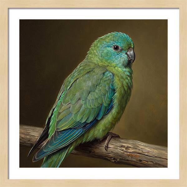 Colorful Parakeet Closeup