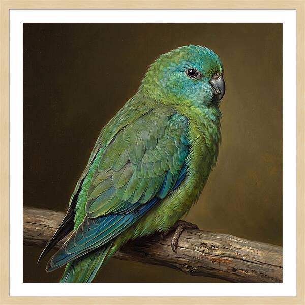 Colorful Parakeet Closeup