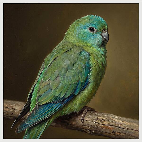 Colorful Parakeet Closeup