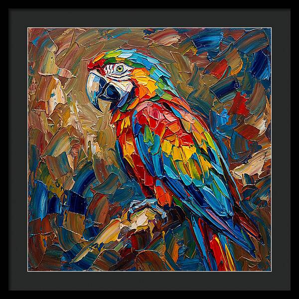 Colorful Parrot Closeup