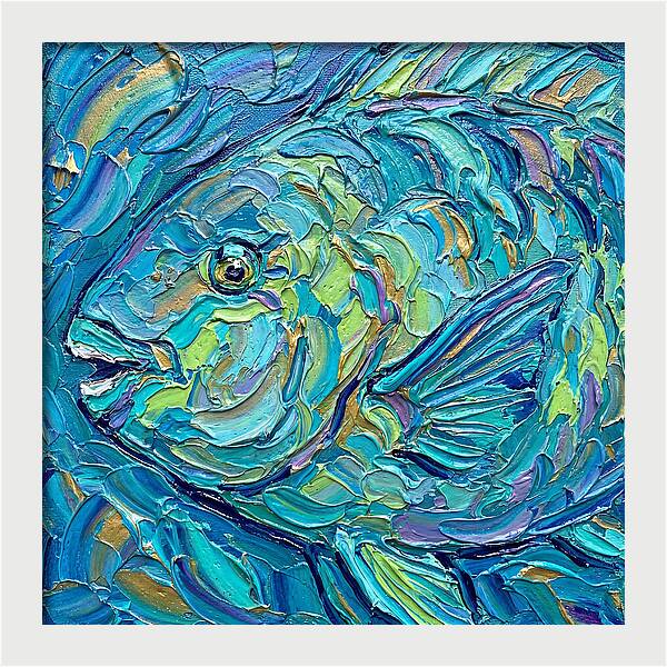 Colorful Parrotfish In Coral Reef