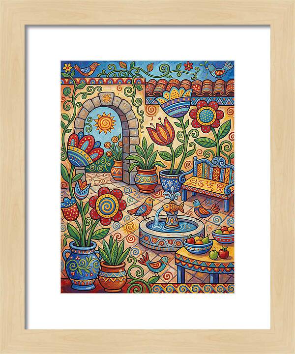 Colorful Patio Landscape