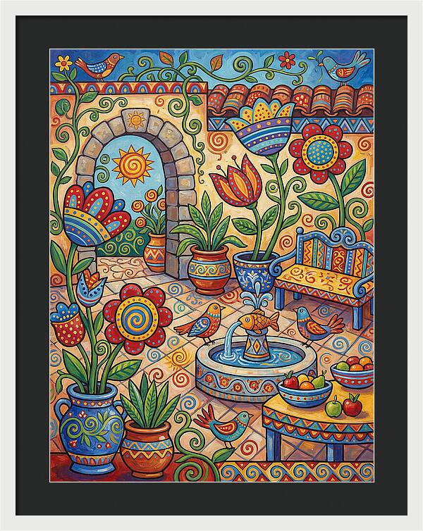 Colorful Patio Landscape