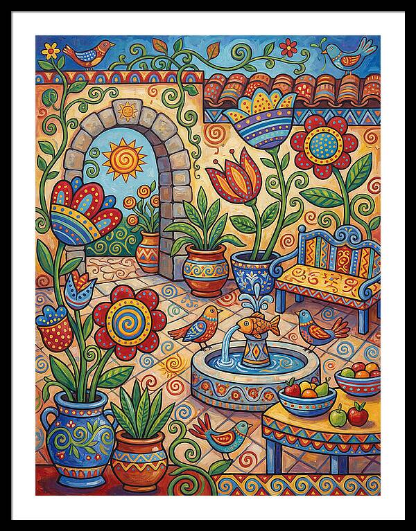 Colorful Patio Landscape
