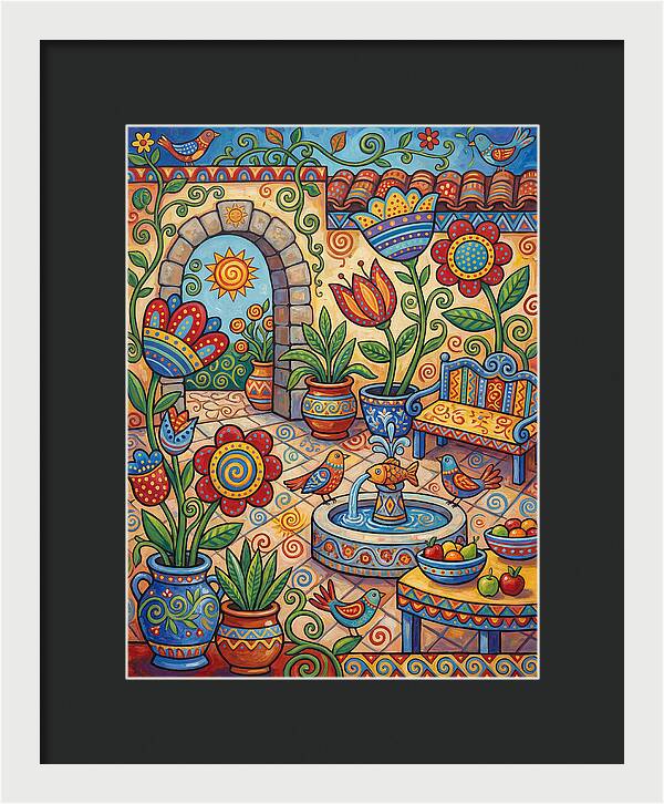 Colorful Patio Landscape