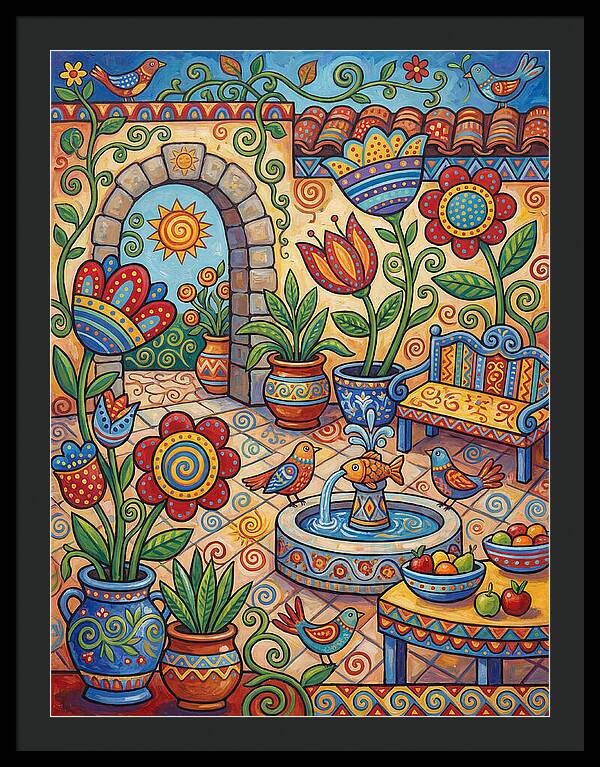 Colorful Patio Landscape