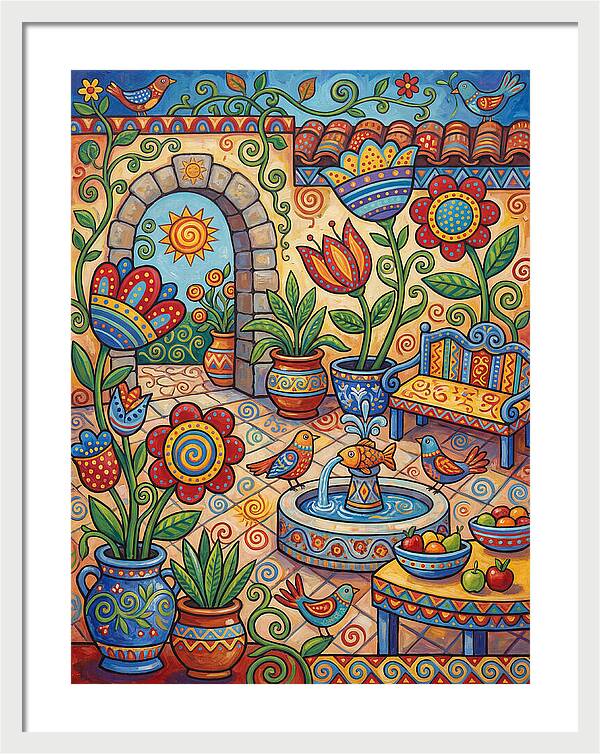 Colorful Patio Landscape