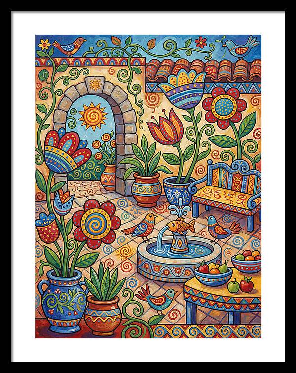 Colorful Patio Landscape