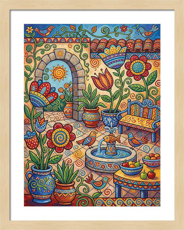 Colorful Patio Landscape